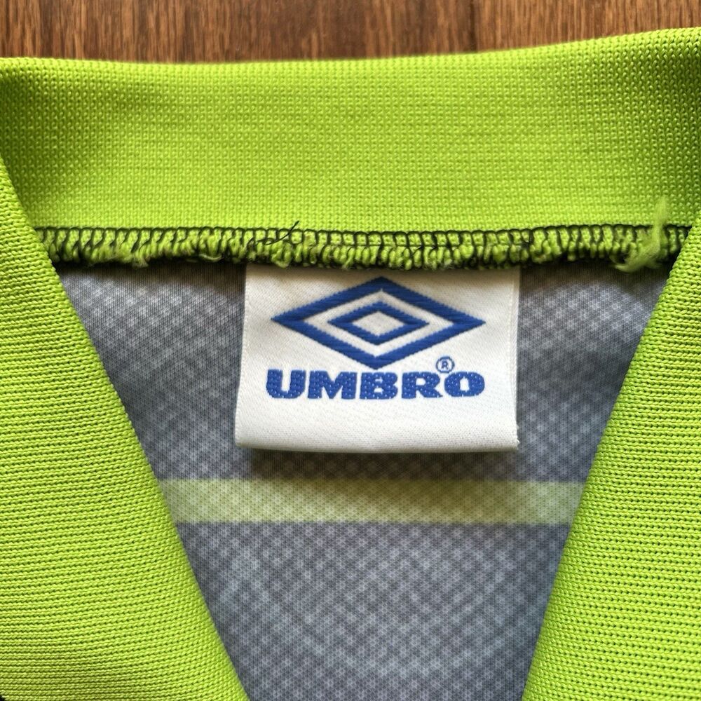 Vintage Umbro Celtic FC Jersey NTL Sponsor Black Green Away Shirt Men XL Y2K - Picture 3 of 12
